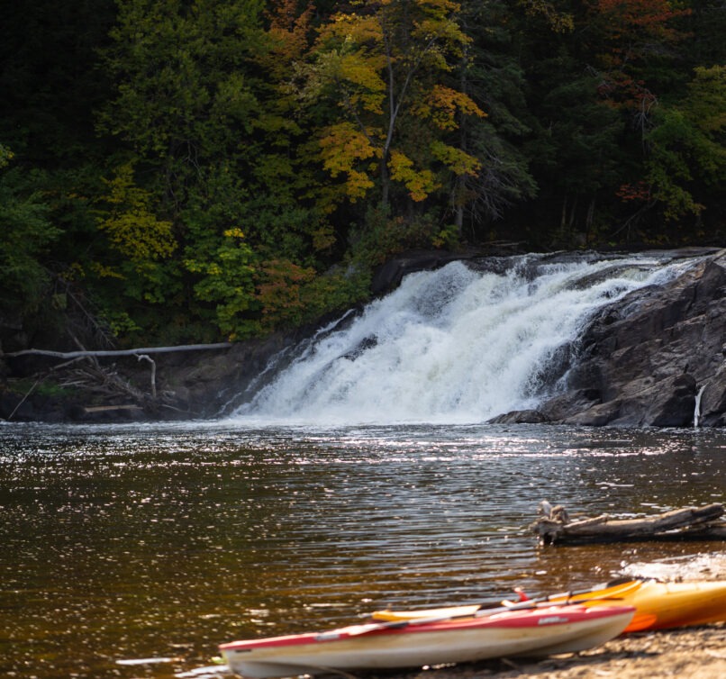 Kayak à la chute des Trembles en Mauricie