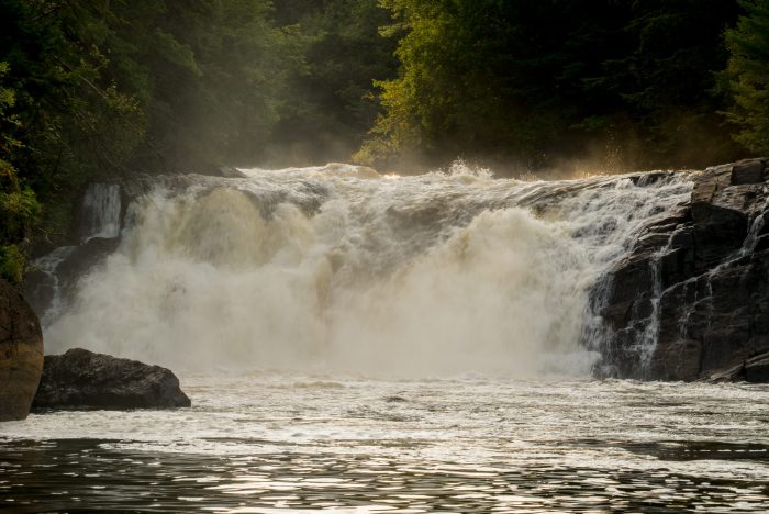 Chute des Trembles, riviere du Loup, Le Baluchon, St-Paulin, Mauricie