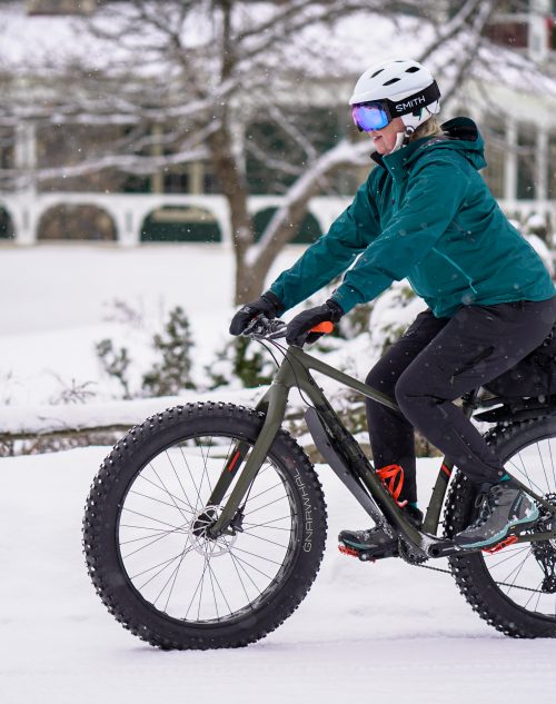 Vélo sur neige (fat bike)