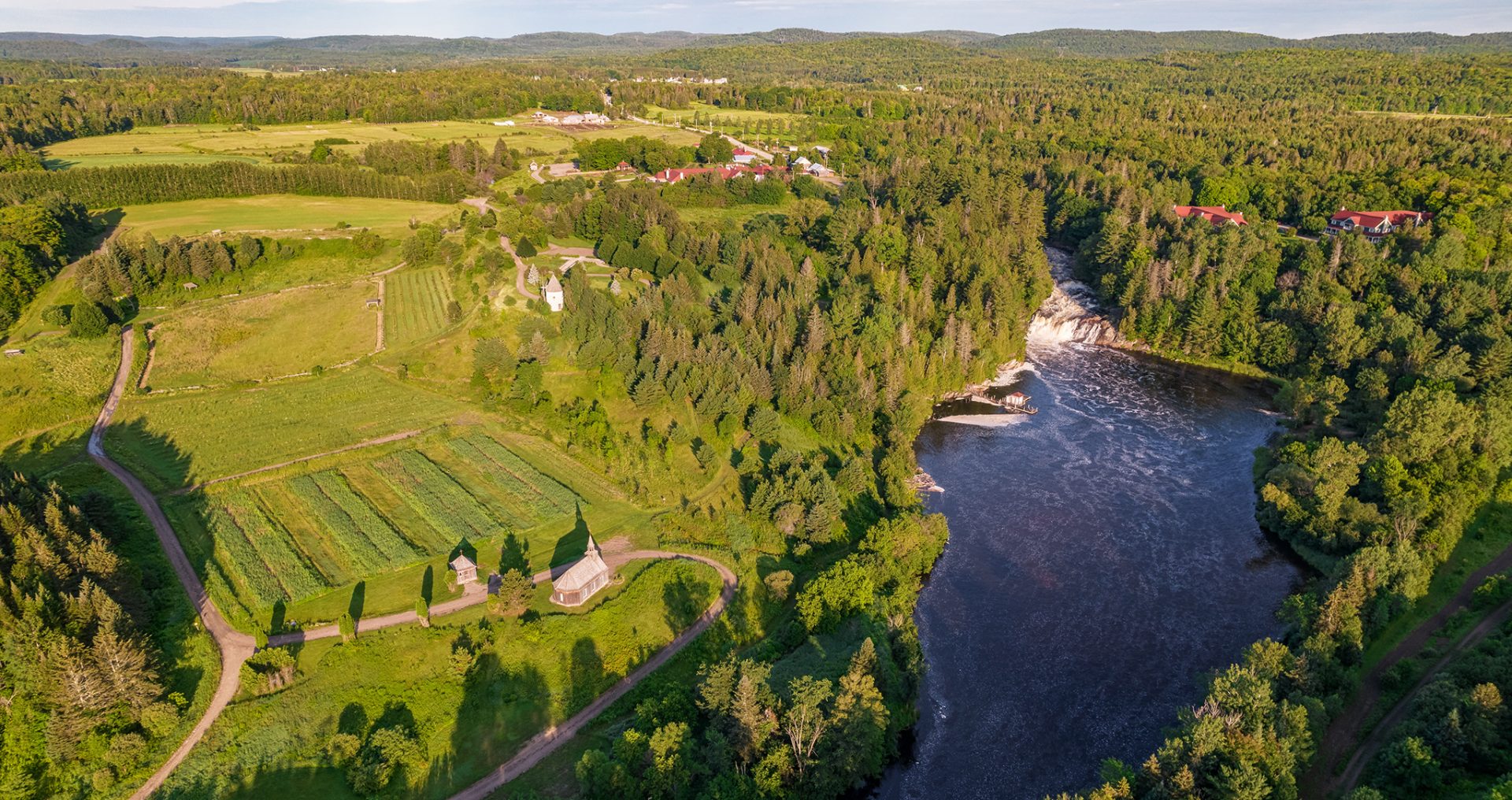 Vue aérienne Le domaine