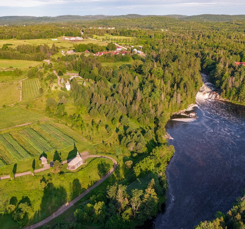 Vue aérienne Le domaine