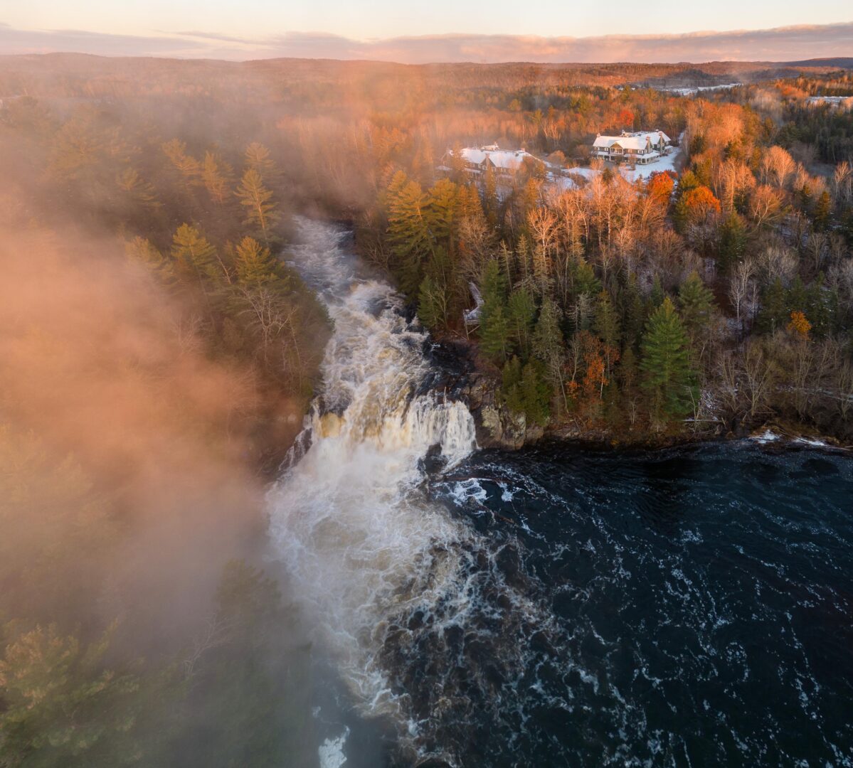 Le Baluchon chute rivière du Loup hiver
