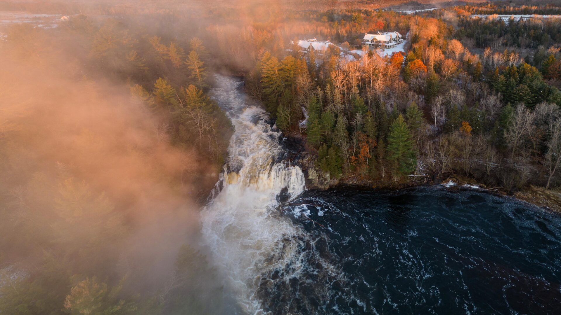Le Baluchon chute rivière du Loup hiver
