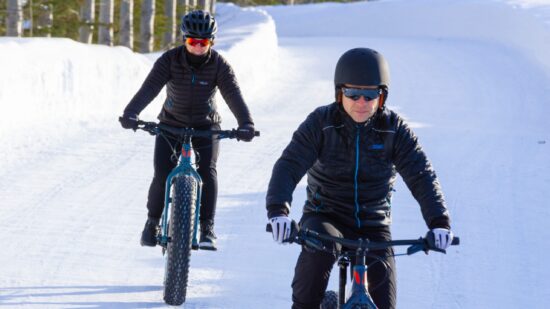 Fat bike au Baluchon. Vélo hiver.