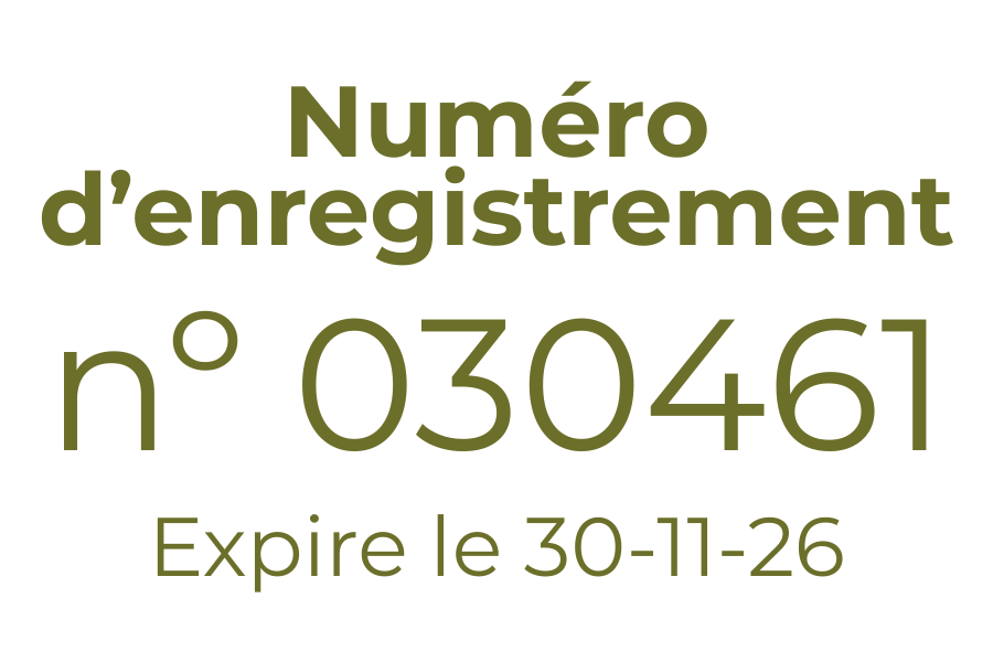 Logo numéro d'enregistrement